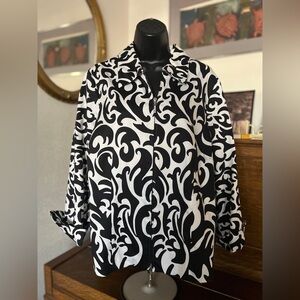 Laura Ashley Monochrome Abstract Jacket